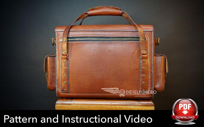 图片[3]-手工皮具图纸 探险者相机包di087-皮艺果手工皮具图纸