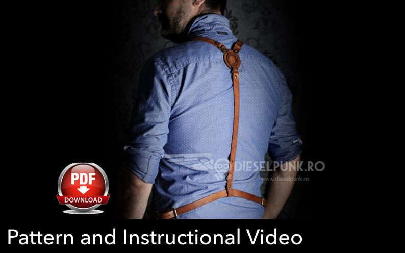 图片[2]-手工皮具图纸 围裙di090-皮艺果手工皮具图纸