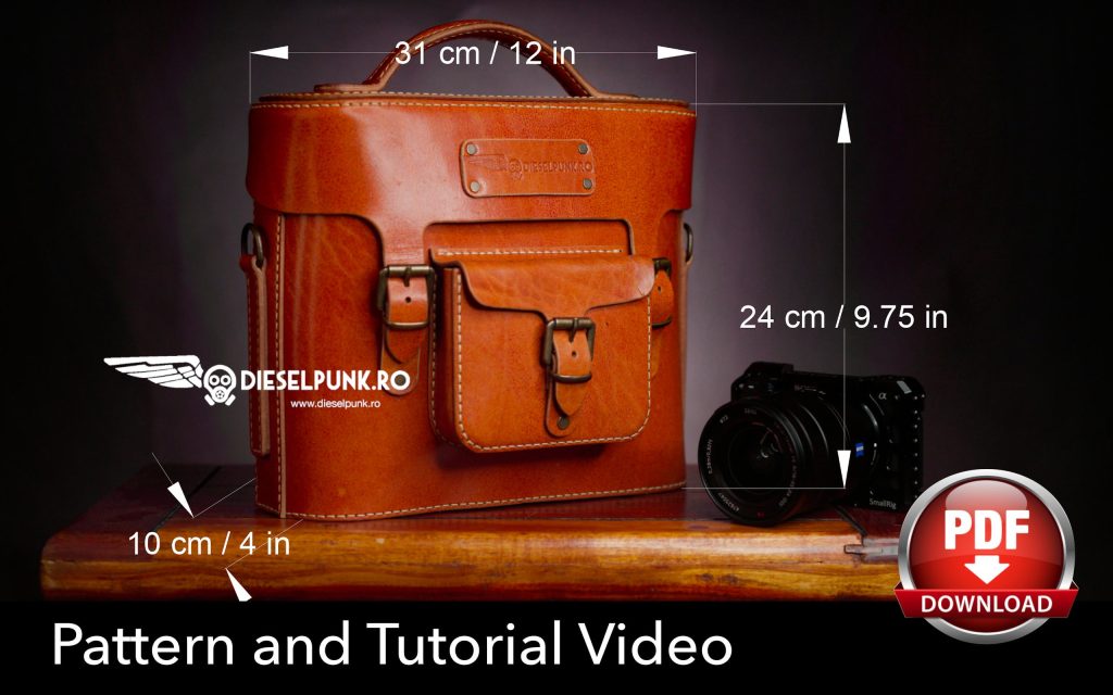 图片[1]-手工皮具图纸 相机包di094-皮艺果手工皮具图纸