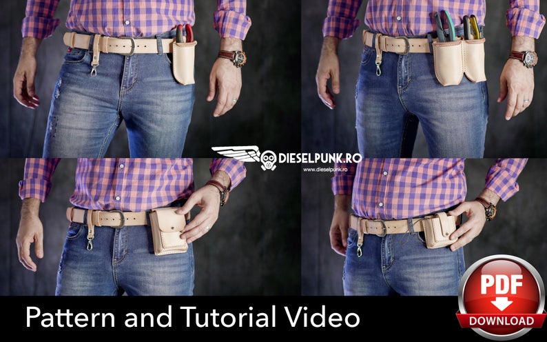 图片[3]-手工皮具图纸 腰带工具包di101-皮艺果手工皮具图纸