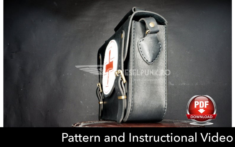 图片[2]-手工皮具图纸 医生包di103-皮艺果手工皮具图纸