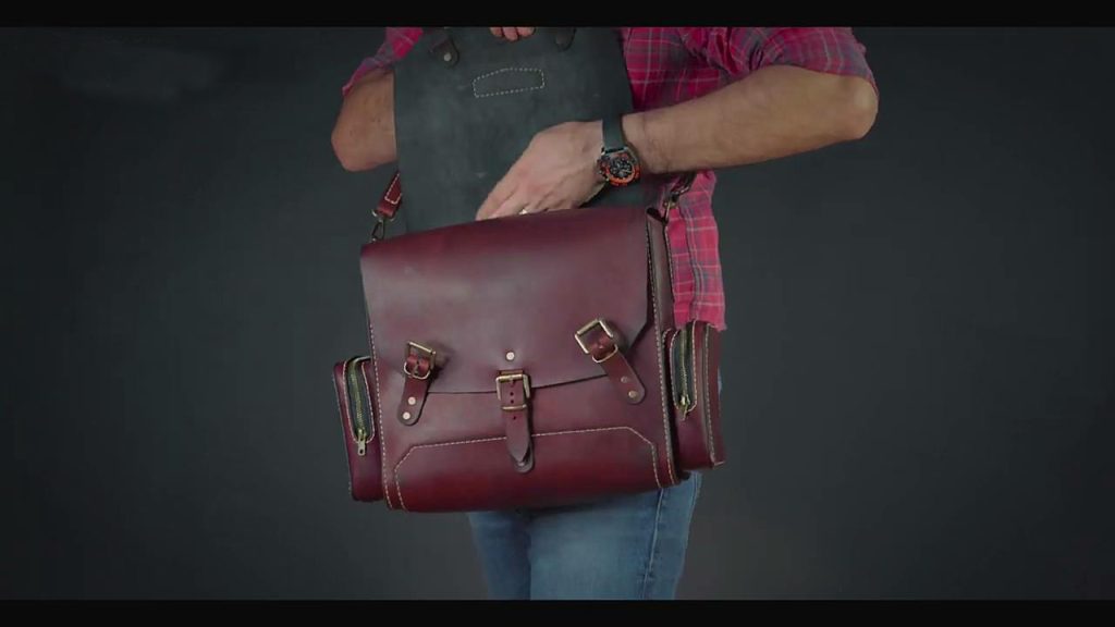 图片[1]-手工皮具图纸 邮差包di106-皮艺果手工皮具图纸