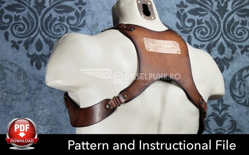 图片[3]-手工皮具图纸 肩胛di139-皮艺果手工皮具图纸