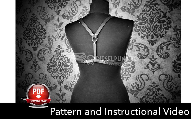 图片[2]-手工皮具图纸 皮胸衣di141-皮艺果手工皮具图纸