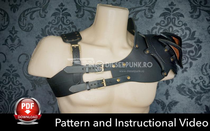 图片[2]-手工皮具图纸 皮胸衣di142-皮艺果手工皮具图纸