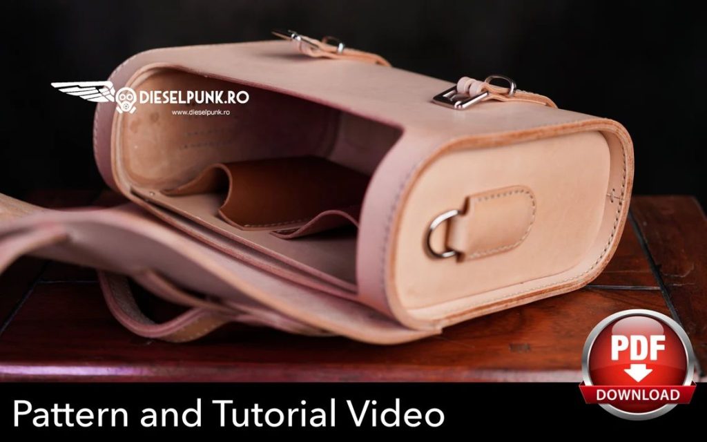 图片[3]-手工皮具图纸 邮差挎包di146-皮艺果手工皮具图纸