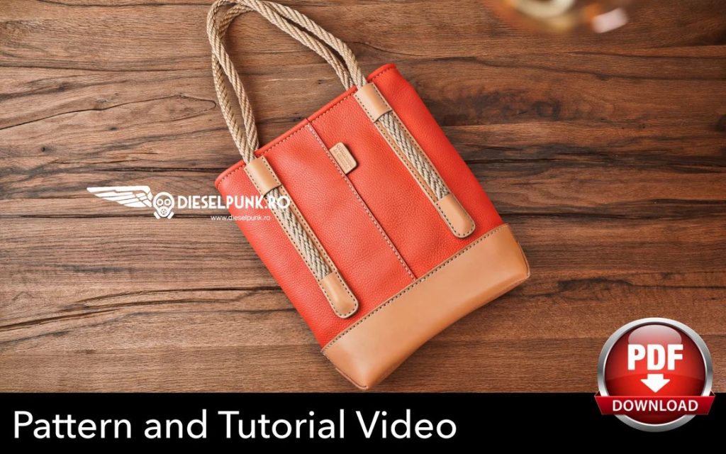 图片[3]-手工皮具图纸 托特包di147-皮艺果手工皮具图纸