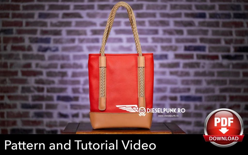 图片[1]-手工皮具图纸 托特包di147-皮艺果手工皮具图纸