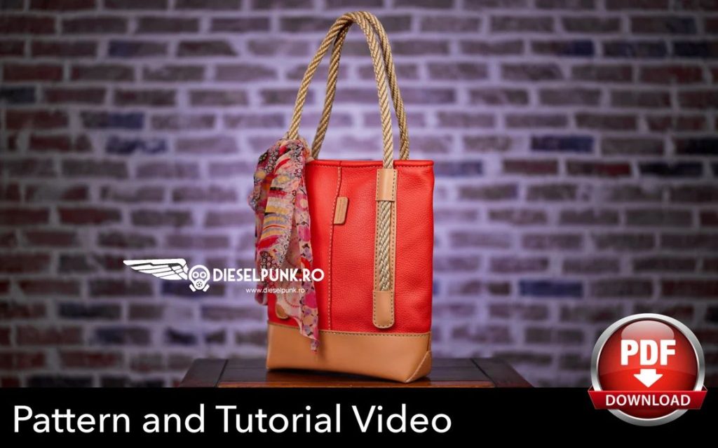 图片[2]-手工皮具图纸 托特包di147-皮艺果手工皮具图纸