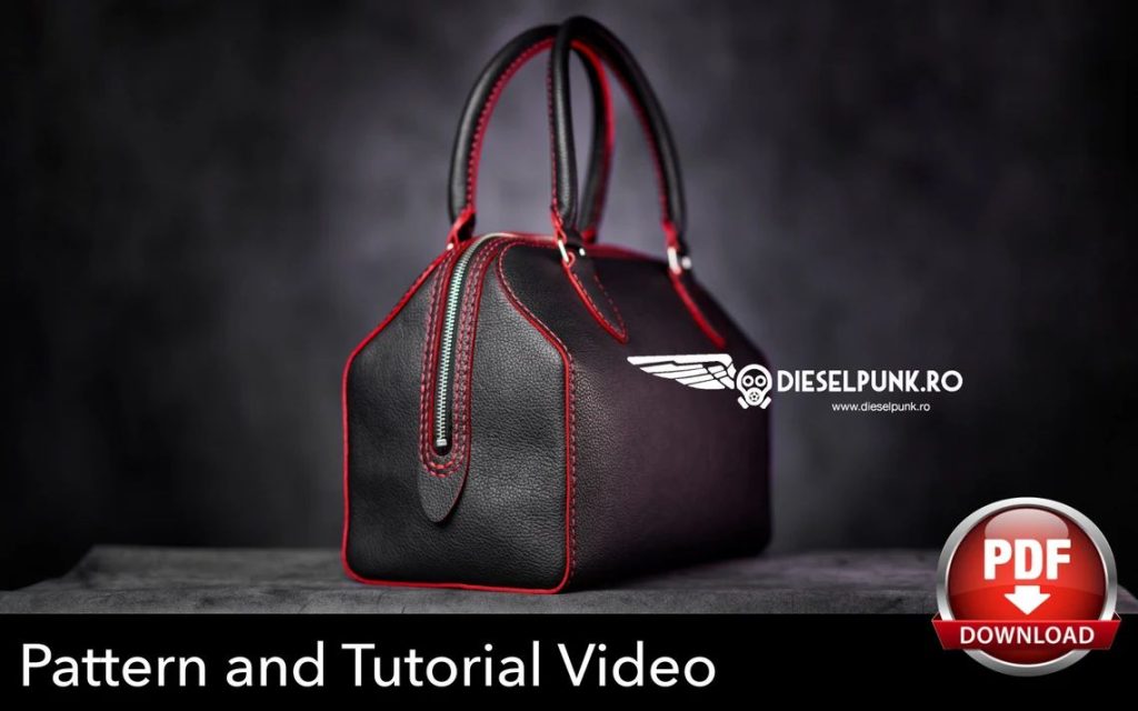 图片[1]-手工皮具图纸 波士顿包di148-皮艺果手工皮具图纸