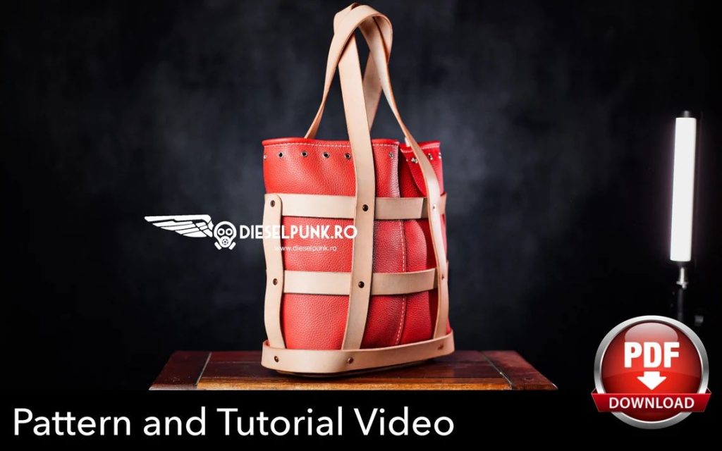 图片[2]-手工皮具图纸 篮子包di149-皮艺果手工皮具图纸