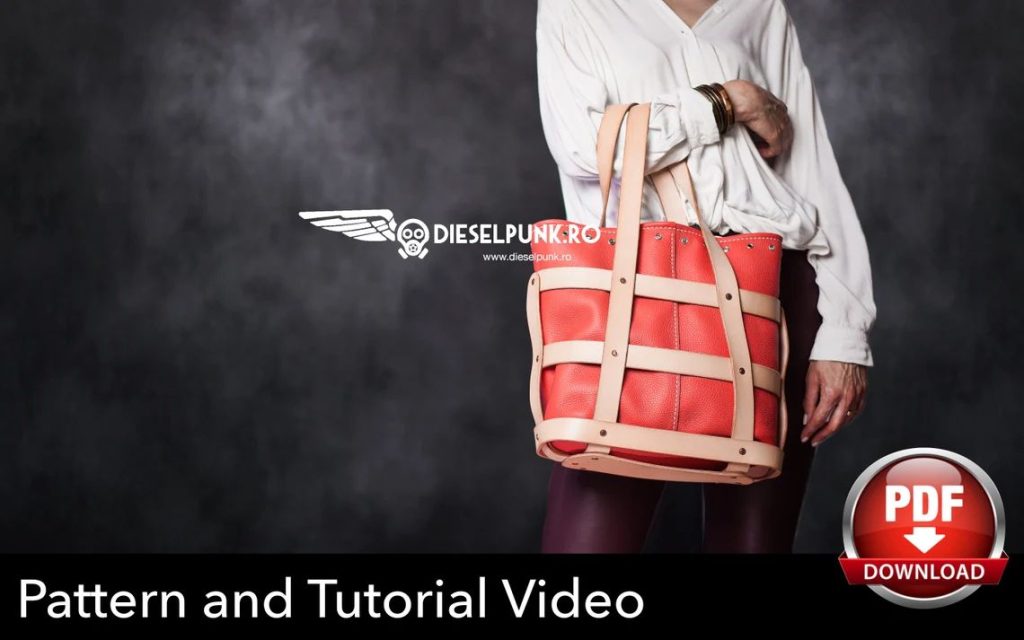 图片[1]-手工皮具图纸 篮子包di149-皮艺果手工皮具图纸