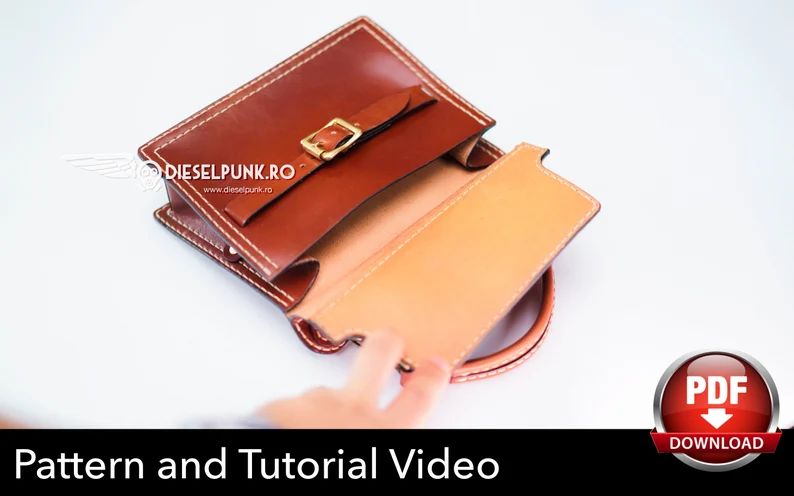 图片[2]-手工皮具图纸 mini手提包di153-皮艺果手工皮具图纸