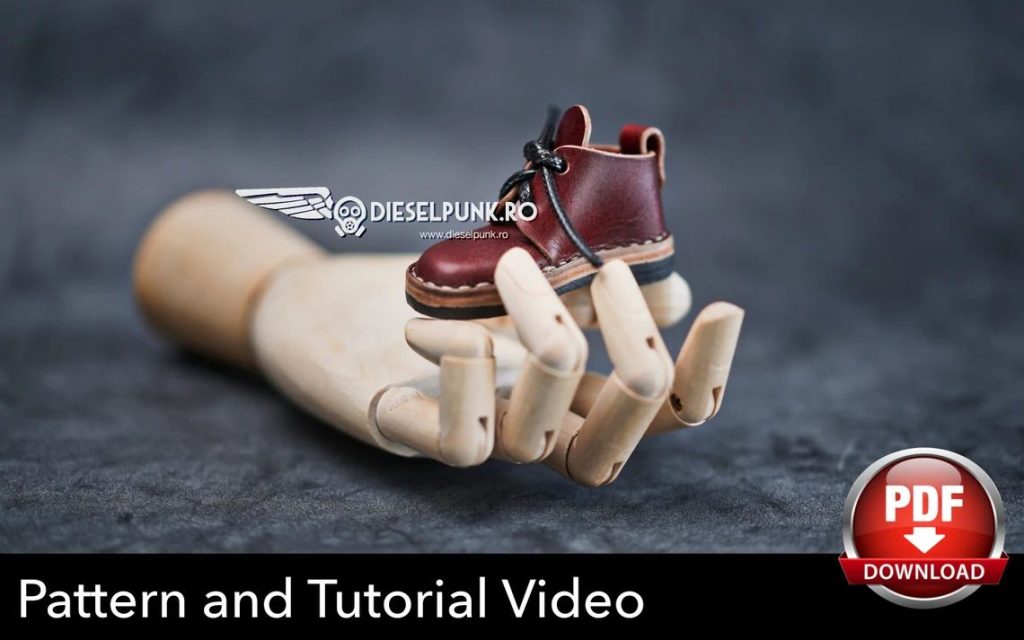 图片[2]-手工皮具图纸 鞋子挂件di155-皮艺果手工皮具图纸