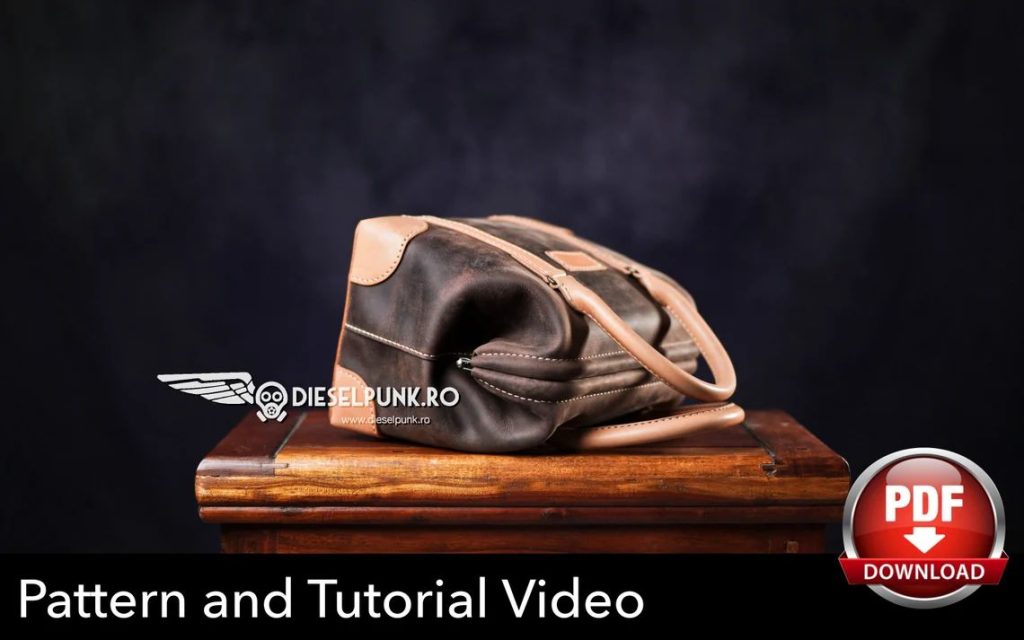 图片[2]-手工皮具图纸 手提行李包di156-皮艺果手工皮具图纸