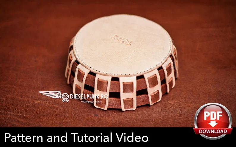 图片[2]-手工皮具图纸 皮篮子包di157-皮艺果手工皮具图纸