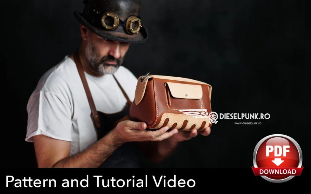 图片[3]-手工皮具图纸 化妆包di158-皮艺果手工皮具图纸