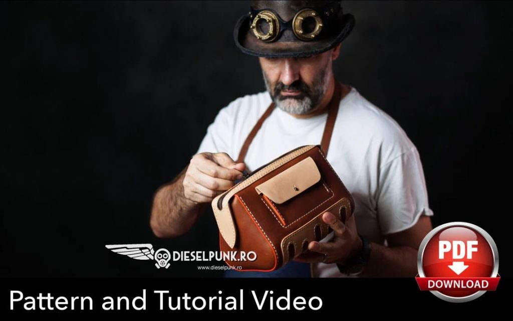 图片[2]-手工皮具图纸 化妆包di158-皮艺果手工皮具图纸