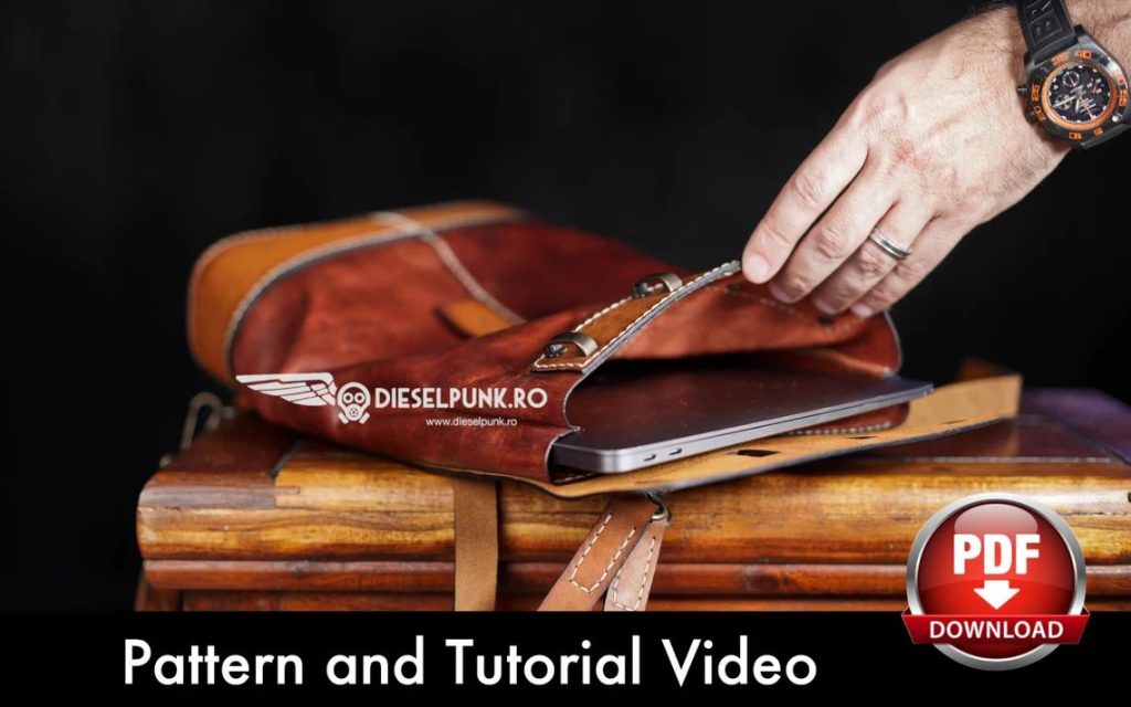 图片[3]-手工皮具图纸 电脑包di159-皮艺果手工皮具图纸