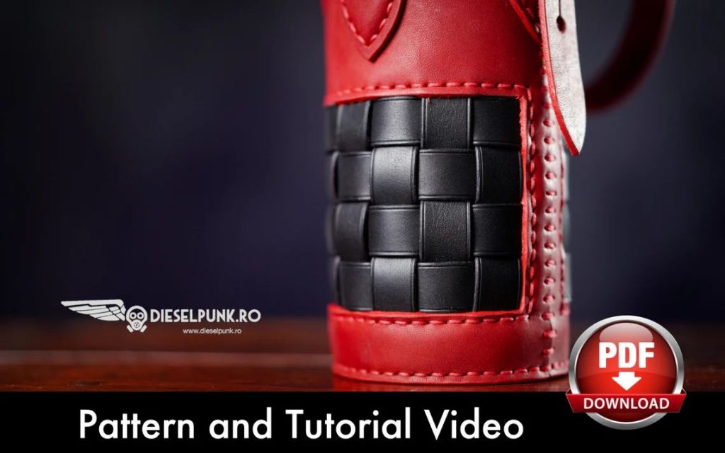 图片[3]-手工皮具图纸 红酒套di160-皮艺果手工皮具图纸