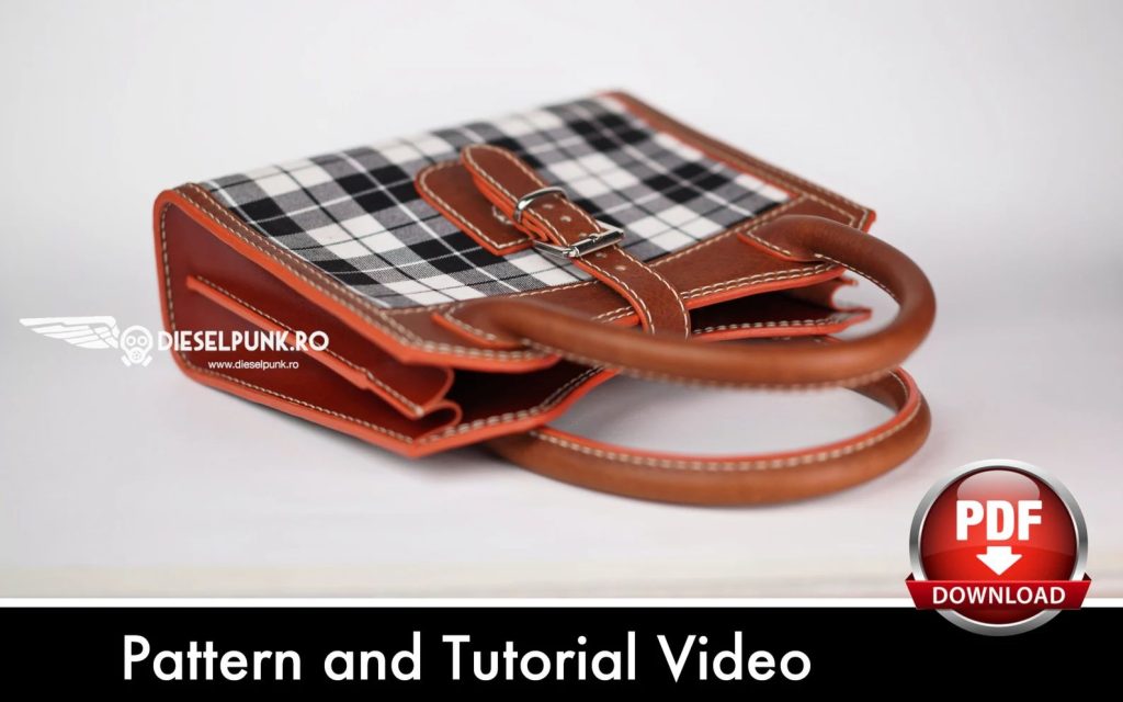 图片[2]-手工皮具图纸 手提女包di161-皮艺果手工皮具图纸