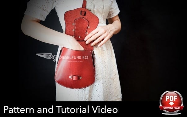 图片[3]-手工皮具图纸 腰挎包di162-皮艺果手工皮具图纸