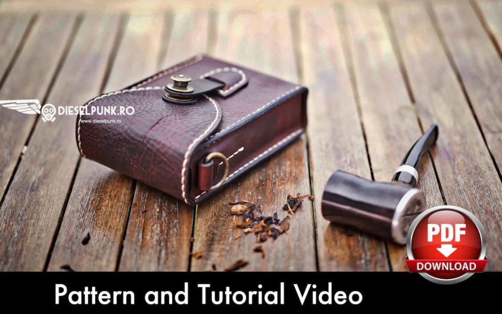 图片[3]-手工皮具图纸 烟斗包di164-皮艺果手工皮具图纸