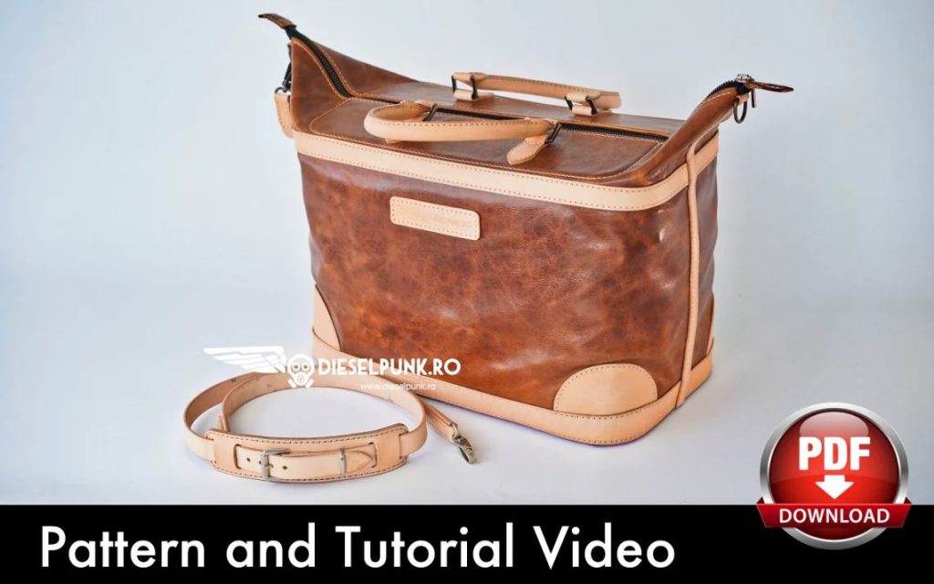 图片[3]-手工皮具图纸 旅行包di166-皮艺果手工皮具图纸