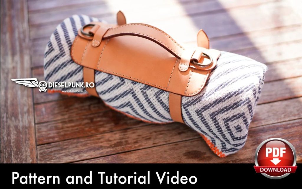 图片[1]-手工皮具图纸 收纳带di170-皮艺果手工皮具图纸