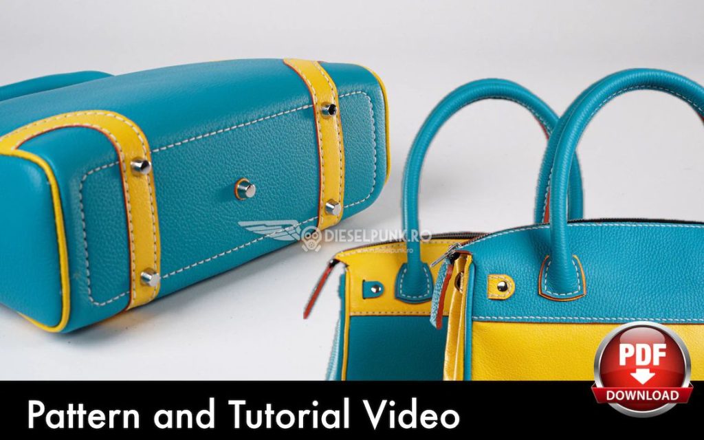 图片[3]-手工皮具图纸 托特包di174-皮艺果手工皮具图纸