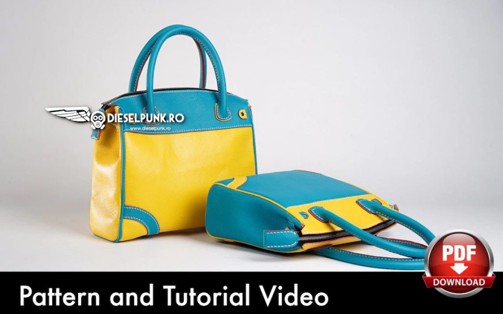 图片[1]-手工皮具图纸 托特包di174-皮艺果手工皮具图纸