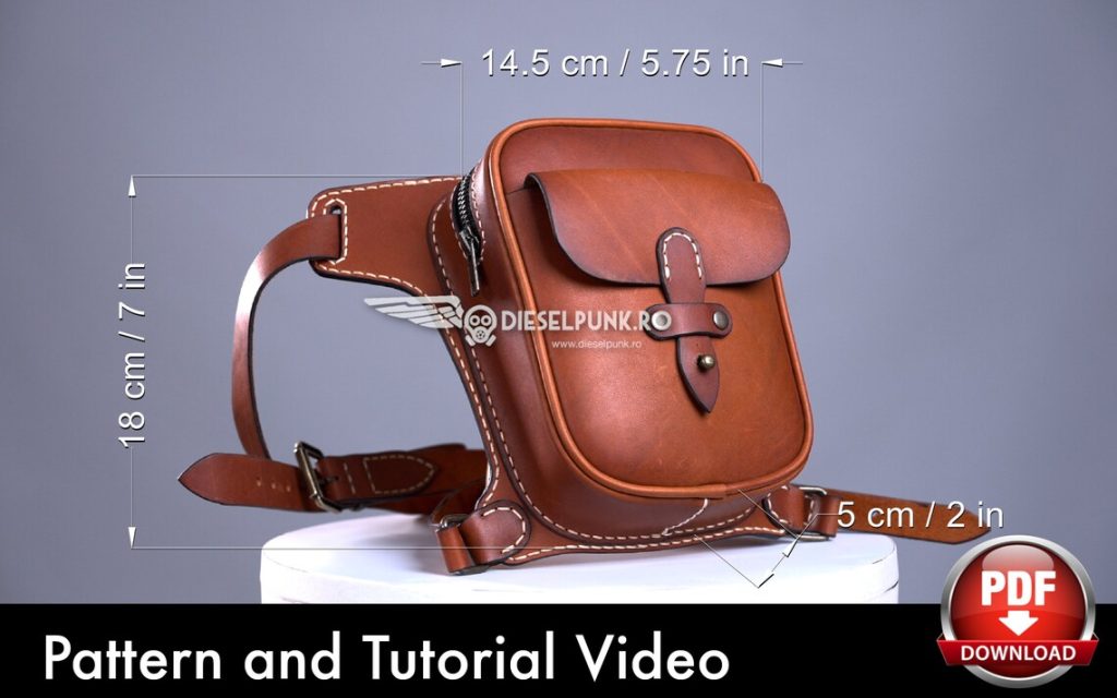 图片[3]-手工皮具图纸 腿包di177-皮艺果手工皮具图纸