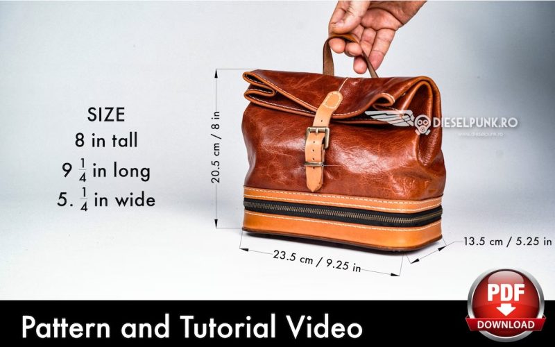 手工皮具图纸 手提包di178-皮艺果手工皮具图纸
