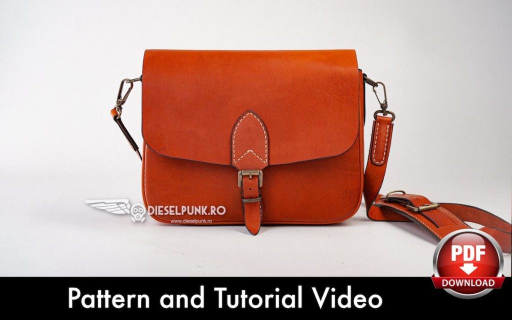 图片[3]-手工皮具图纸 邮差包di179-皮艺果手工皮具图纸