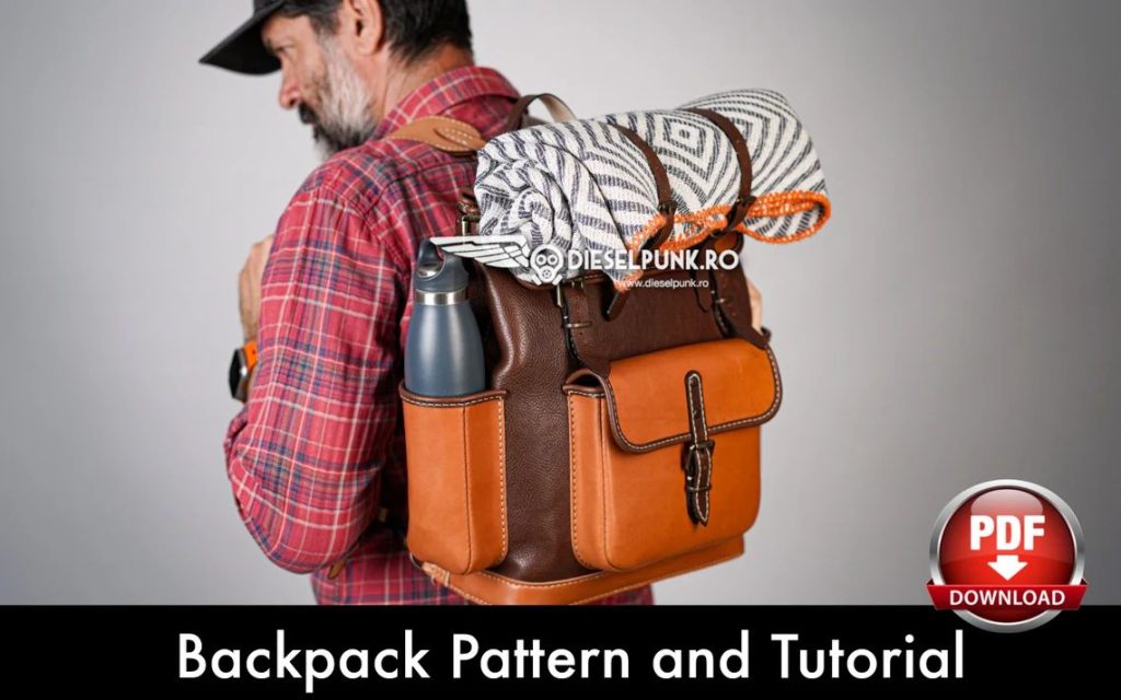 图片[3]-手工皮具图纸 双肩包di181-皮艺果手工皮具图纸