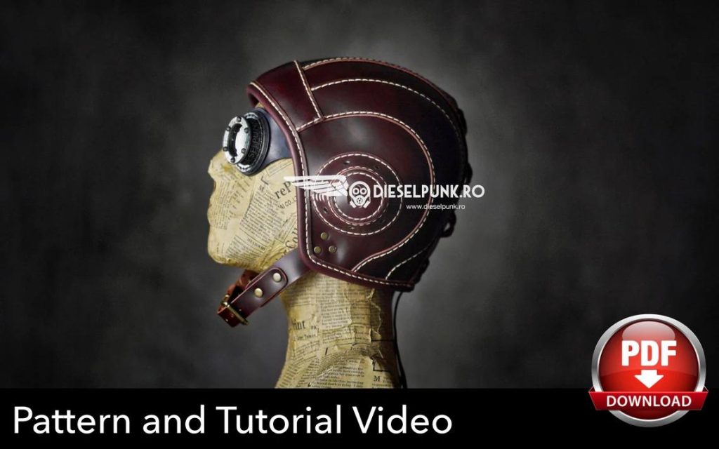 图片[3]-工皮具图纸 飞行员帽di033-皮艺果手工皮具图纸