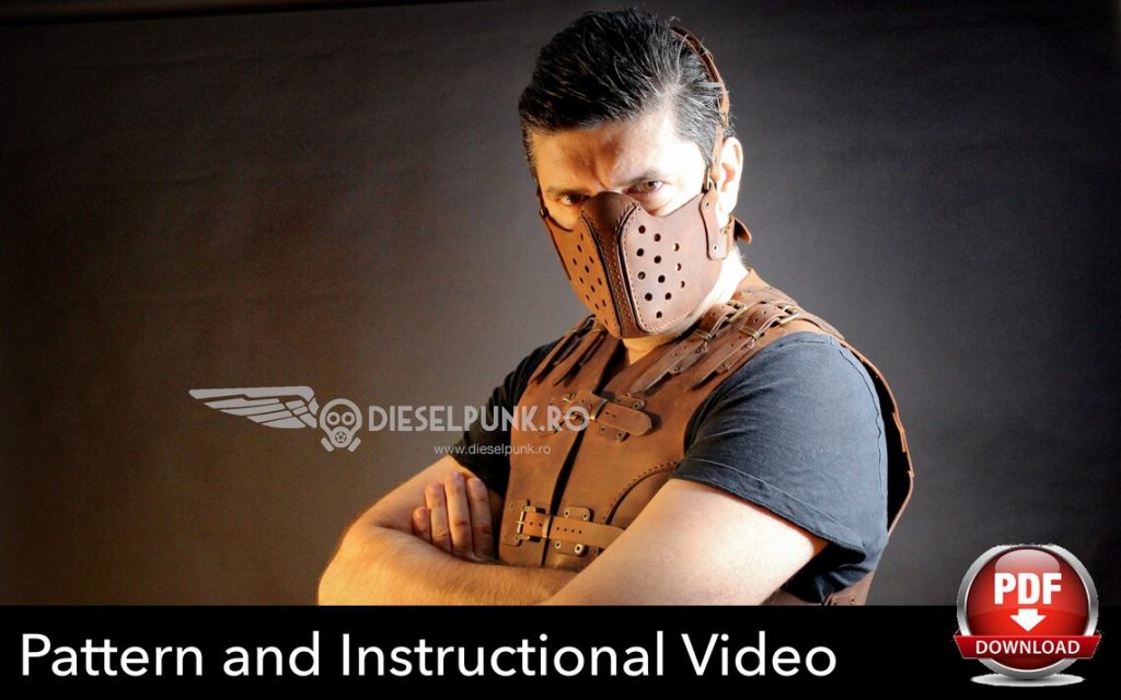 图片[1]-手工皮具图纸 口罩di155-皮艺果手工皮具图纸