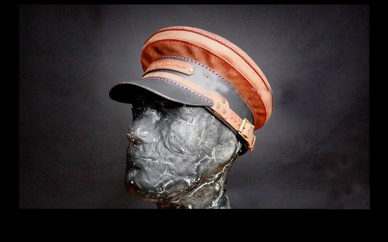 图片[3]-手工皮具图纸 军帽di124-皮艺果手工皮具图纸