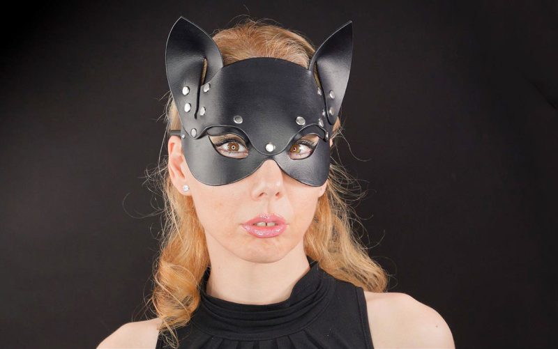 手工皮具图纸 猫女郎面具di115-皮艺果手工皮具图纸