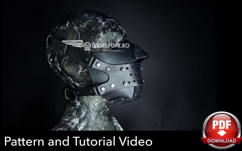 图片[3]-手工皮具图纸 防毒面具di135-皮艺果手工皮具图纸