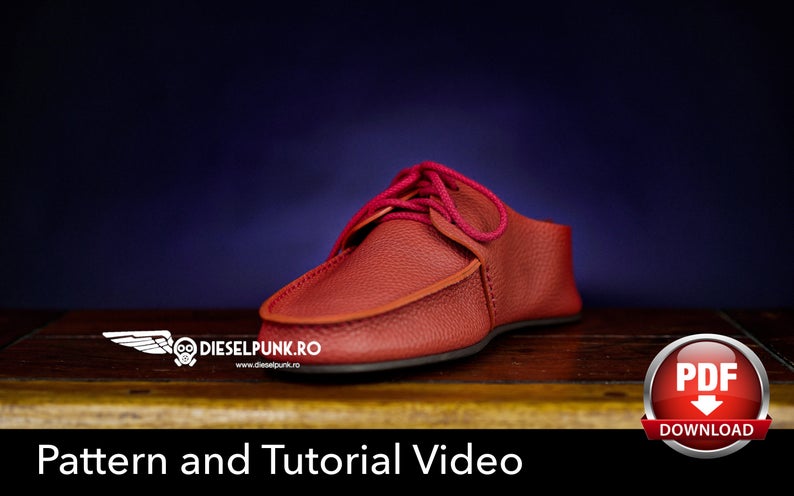 手工皮具图纸 休闲鞋di095-皮艺果手工皮具图纸