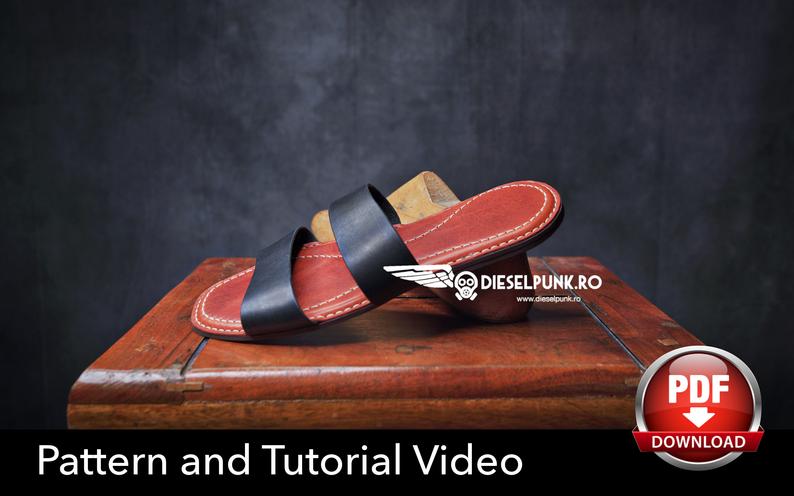 图片[2]-手工皮具图纸 凉拖di110-皮艺果手工皮具图纸