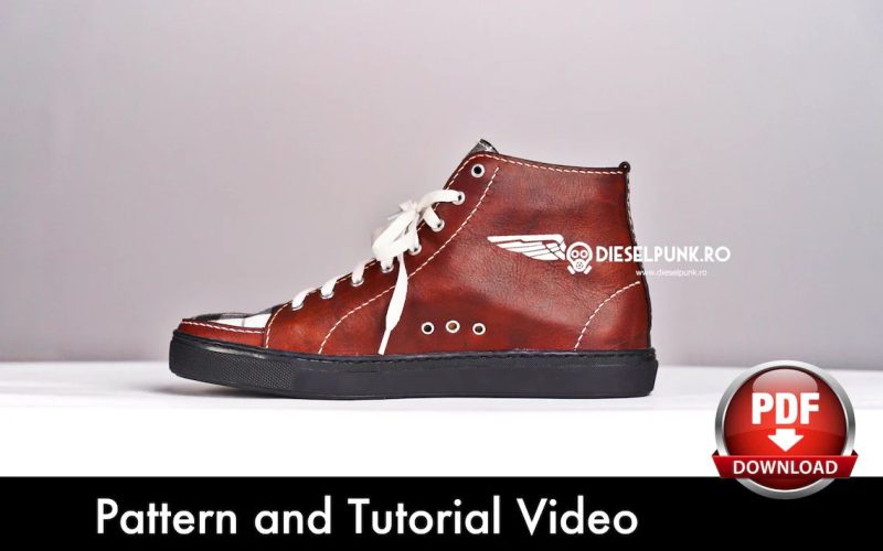 手工皮具图纸 休闲鞋di166-皮艺果手工皮具图纸