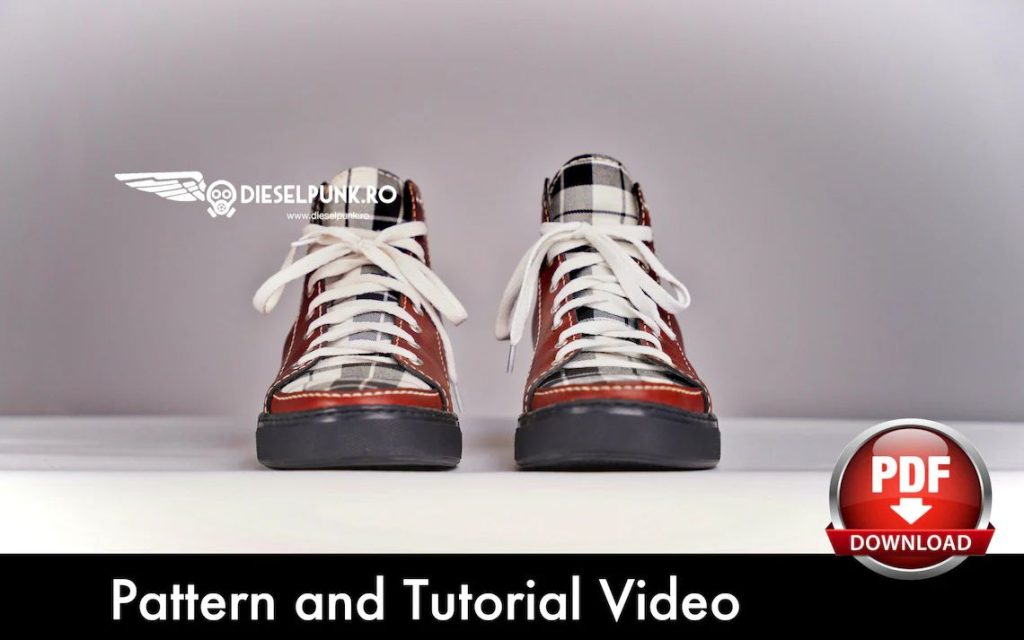 图片[2]-手工皮具图纸 休闲鞋di166-皮艺果手工皮具图纸