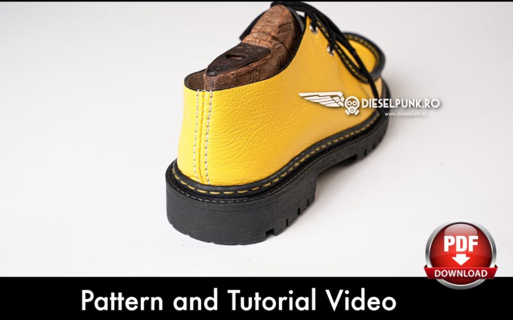 图片[2]-手工皮具图纸 休闲鞋di174-皮艺果手工皮具图纸