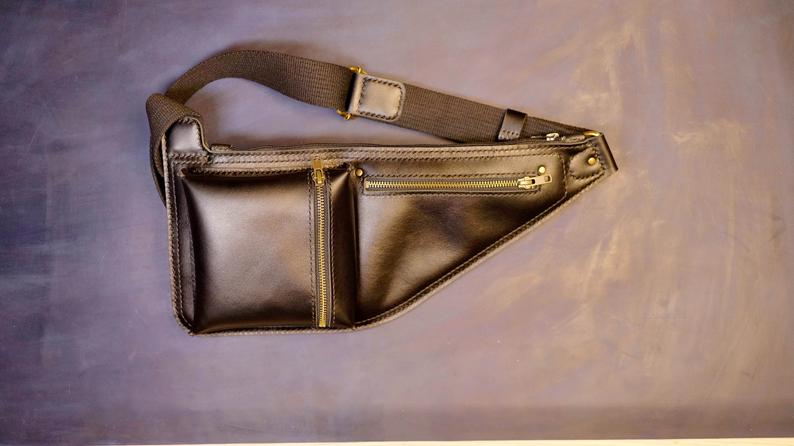 图片[2]-手工皮具图纸 胸挎包gi004-皮艺果手工皮具图纸