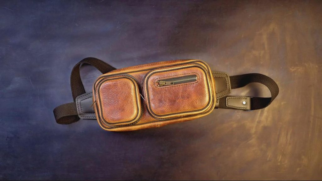 图片[1]-手工皮具图纸 胸挎包gi021-皮艺果手工皮具图纸