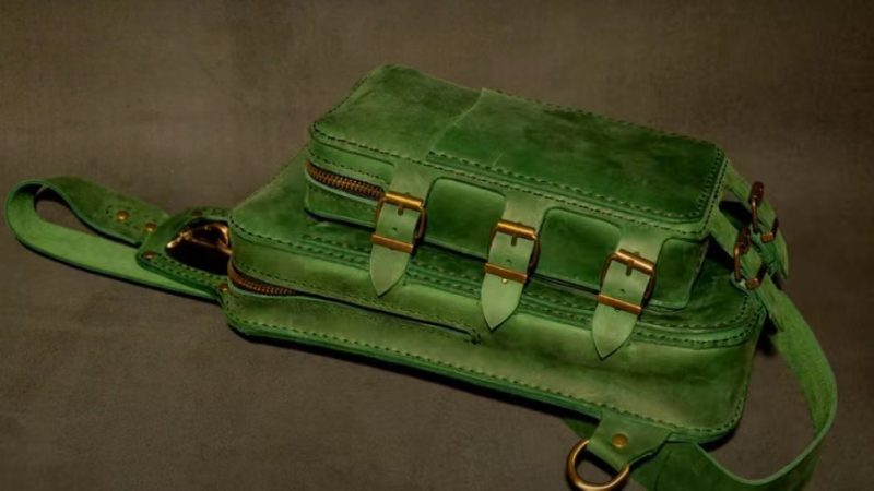 手工皮具图纸 胸挎包gi024-皮艺果手工皮具图纸