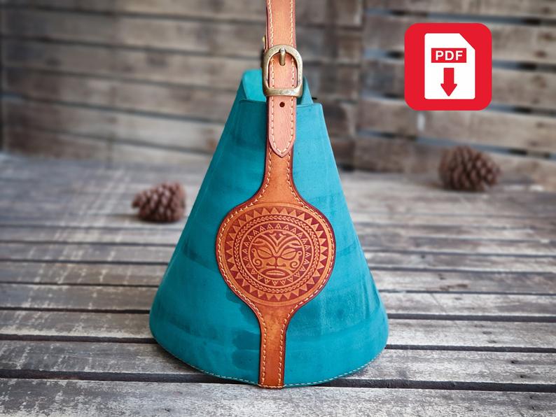 图片[2]-手工皮具图纸 托特包el001-皮艺果手工皮具图纸