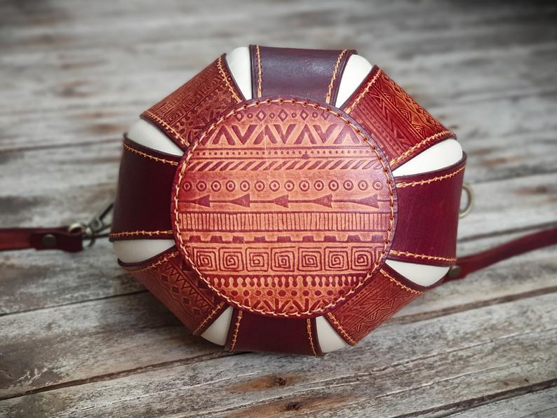 图片[2]-手工皮具图纸 郁金香包el003-皮艺果手工皮具图纸